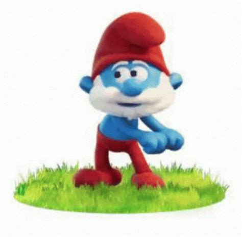 Grouchy (original French name Schtroumpf Grognon) is one of the main characters of the Smurfs comic books, the 1980s Smurfs cartoon show, and the 2021 Smurfs cartoon show. . Smurfs dancing gif